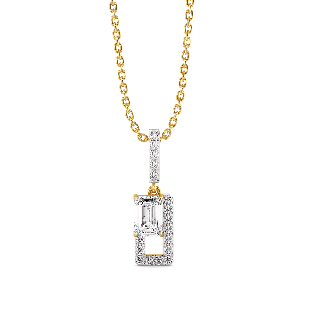 Forever Emerald - Pure Gold Lab Diamond Solitaire Pendant