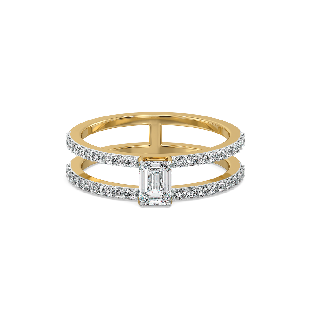 Forever Emerald - Pure Gold Lab Diamond Solitaire Ring