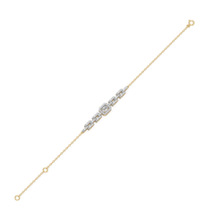 Lady in Emerald - Pure Gold Lab Diamond Solitaire Bracelet