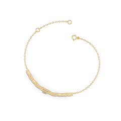Lady in Emerald - Pure Gold Lab Diamond Solitaire Bracelet