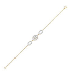 Rhythm of Emerald - Pure Gold Lab Diamond Solitaire Bracelet