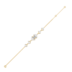 Emerald Edge - Pure Gold Lab Diamond Solitaire Bracelet