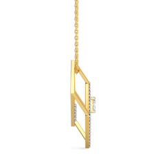 Emerald Edge - Pure Gold Lab Diamond Solitaire Pendant