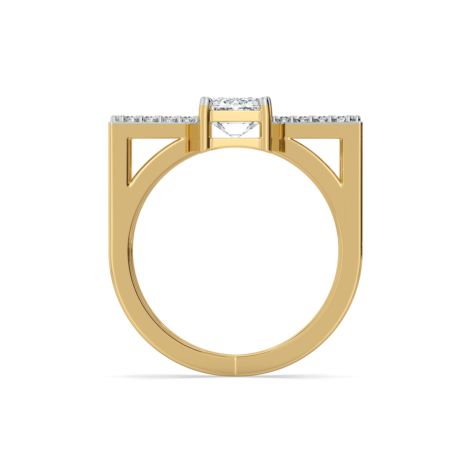 Emerald Edge - Pure Gold Lab Diamond Solitaire Ring