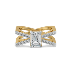 Emerald Edge - Pure Gold Lab Diamond Solitaire Ring