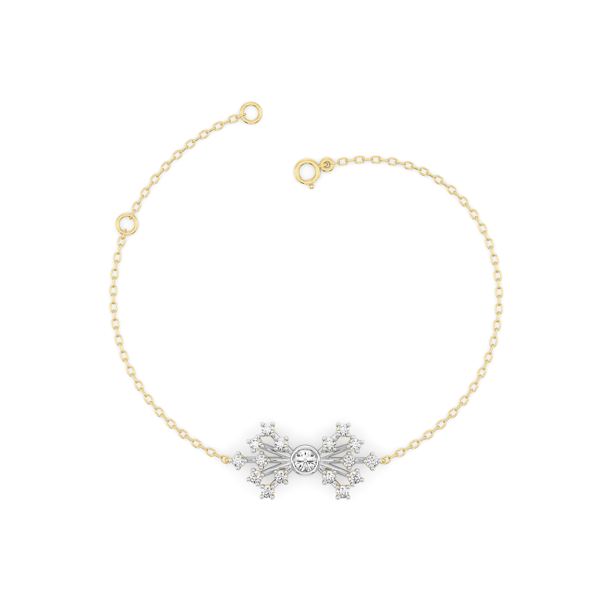 Nightfall Ignite - Pure Gold Lab Diamond Bracelet