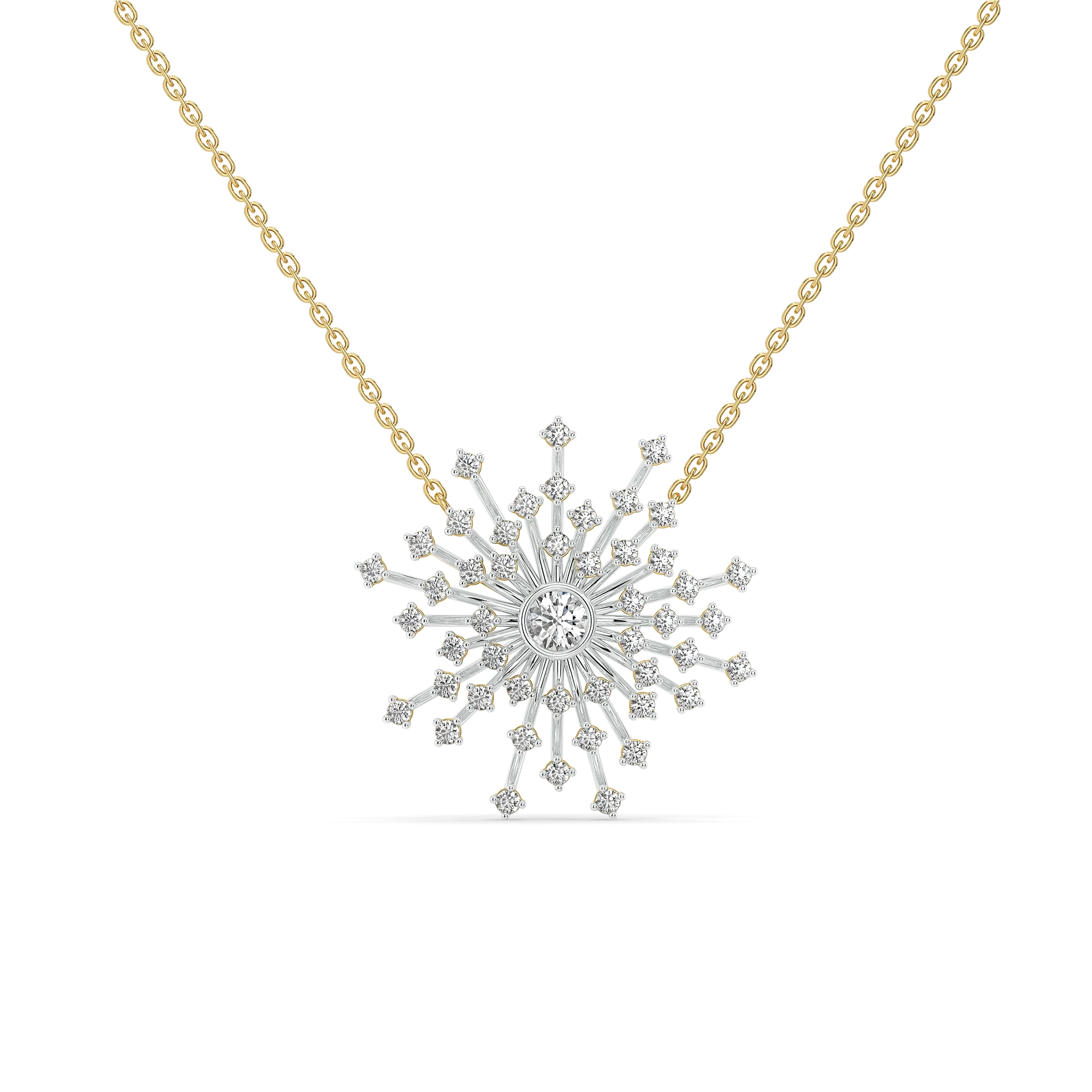 Aurora Strike - Pure Gold Lab Diamond Necklace Main image