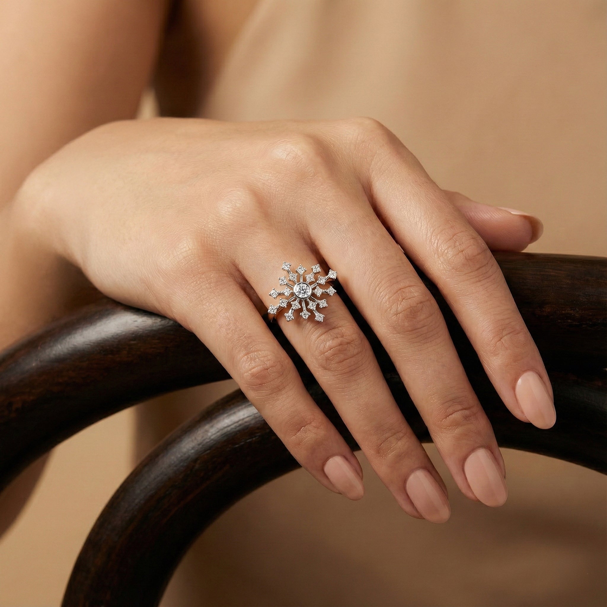 Aurora Strike - Pure Gold Lab Diamond Ring Main image