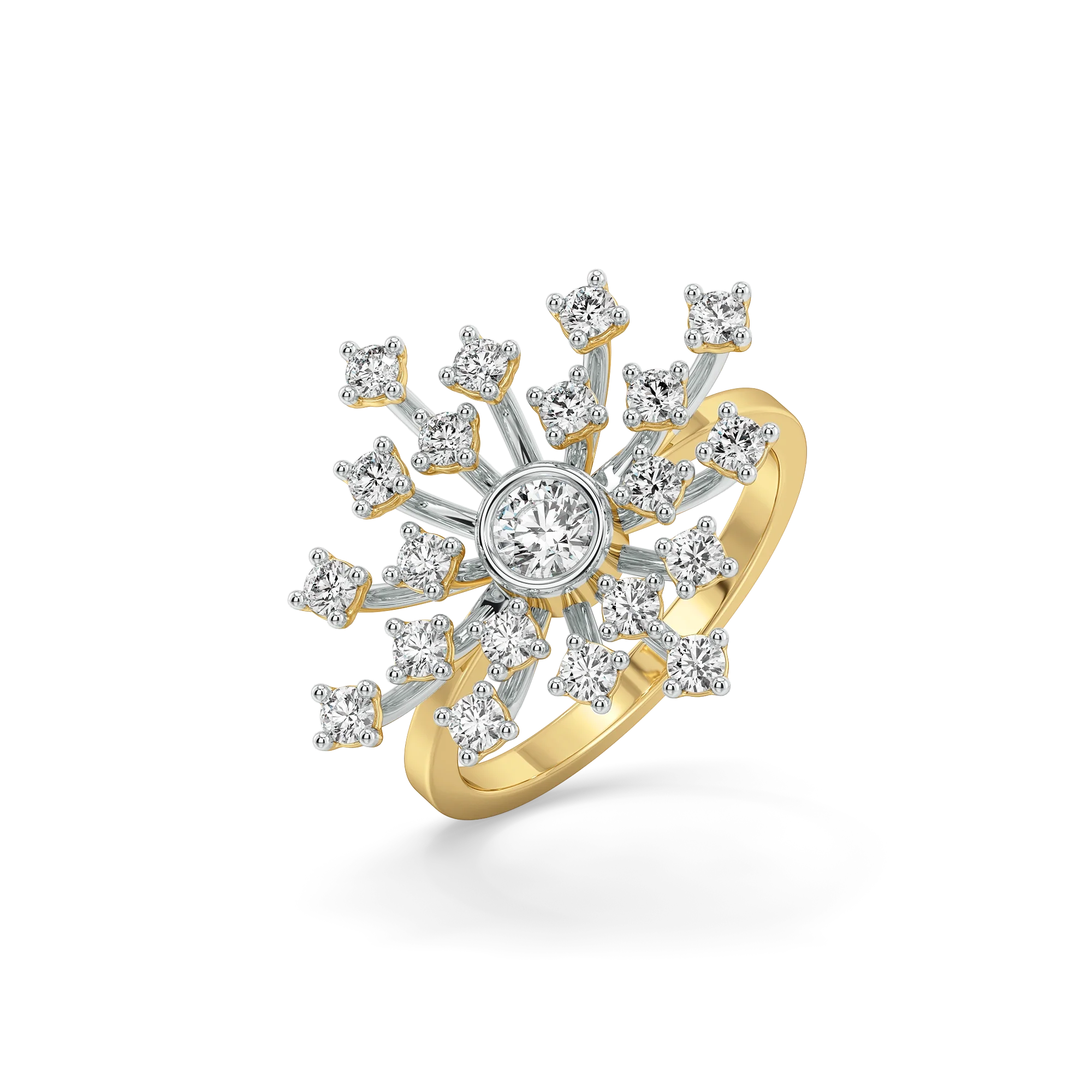Aurora Strike - Pure Gold Lab Diamond Ring Secondary image