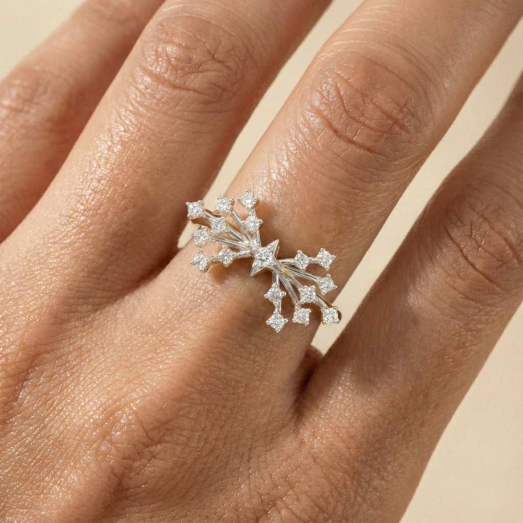 Afterlight Bloom - Pure Gold Lab Diamond Ring