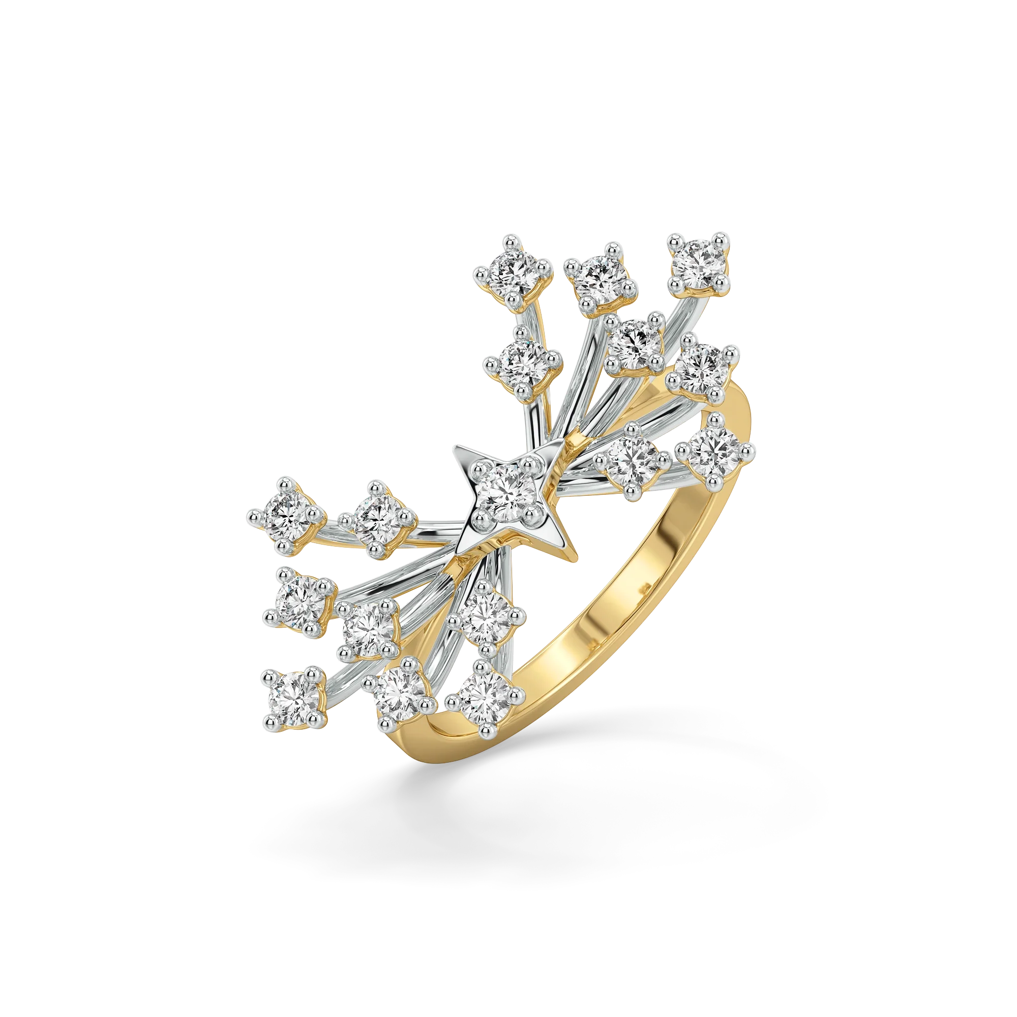 Afterlight Bloom - Pure Gold Lab Diamond Ring Secondary image