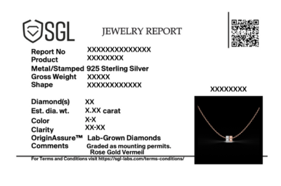 Duo Harmony - Lab Diamond Pendant Necklace