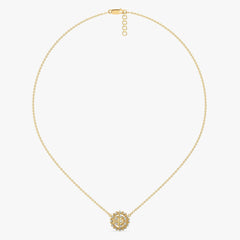 Classic Compass - Lab Diamond Pendant Necklace