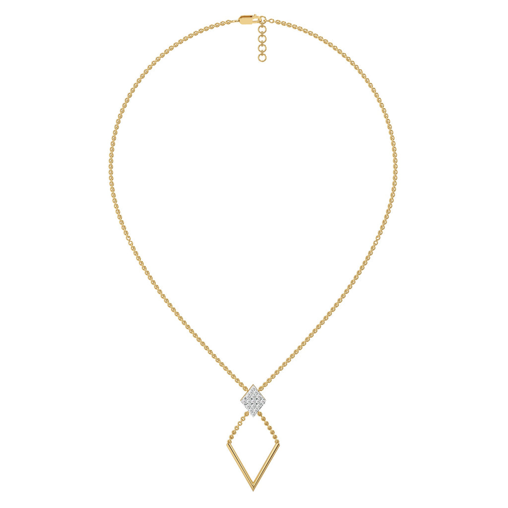 Diamond Arc - Lab Diamond Lariat Necklace