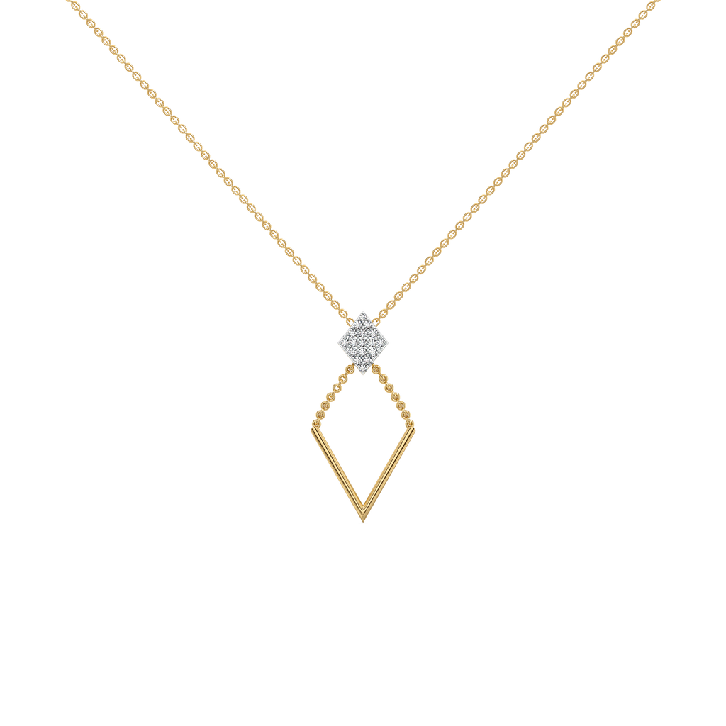 Diamond Arc - Lab Diamond Lariat Necklace