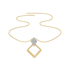 Diamond Arc - Lab Diamond Lariat Necklace