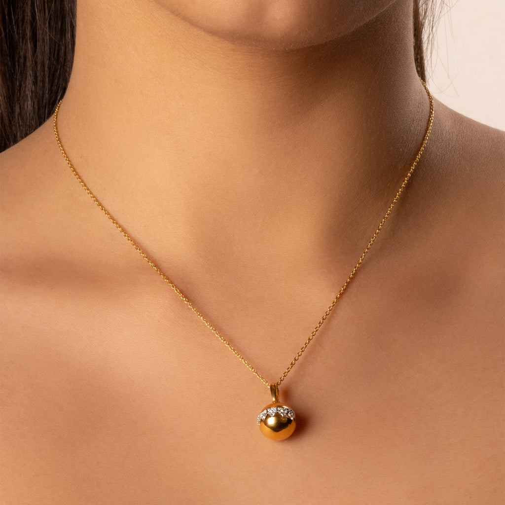 Eternal Heart Orbit - Lab Diamond Pendant Necklace