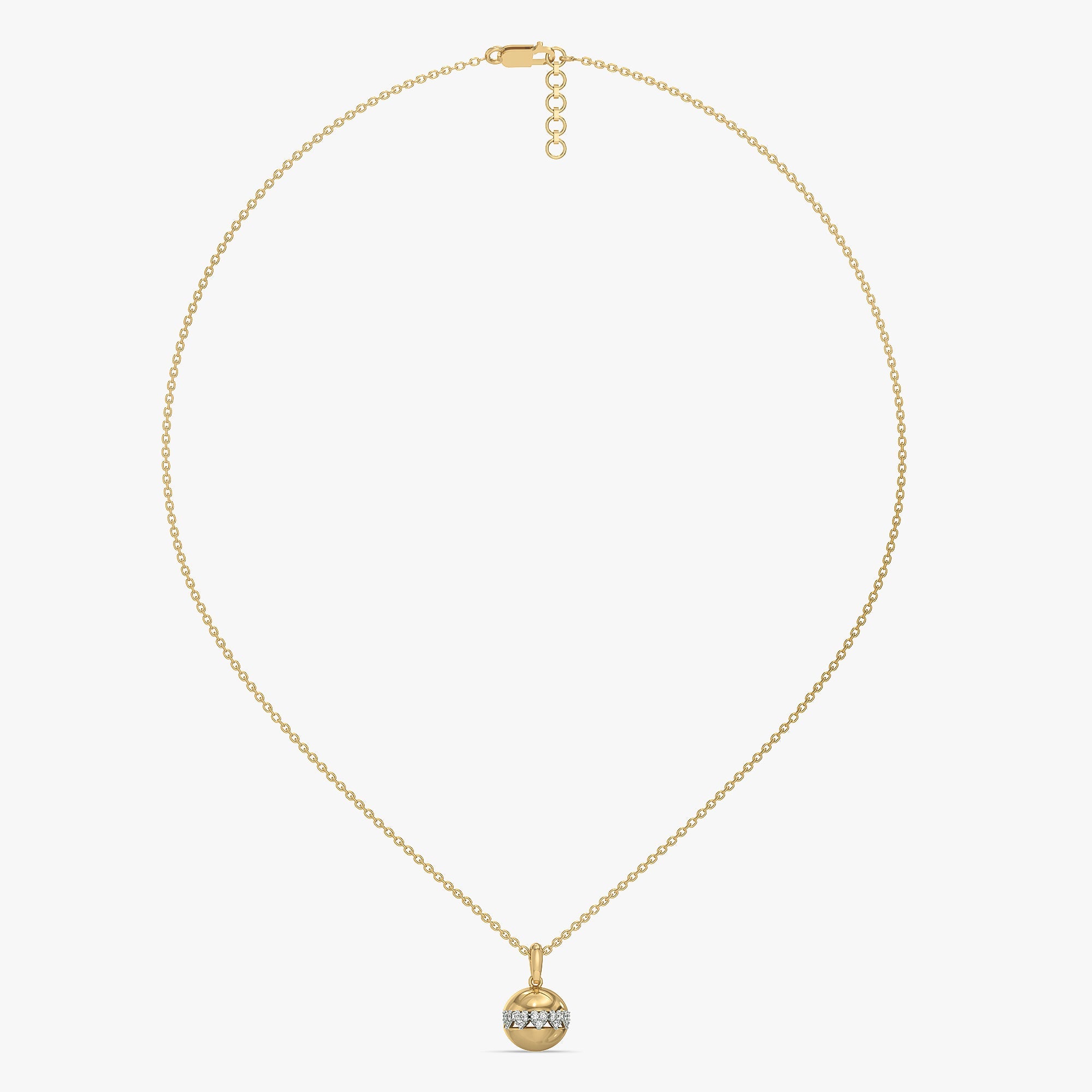 Eternal Heart Orbit - Lab Diamond Pendant Necklace