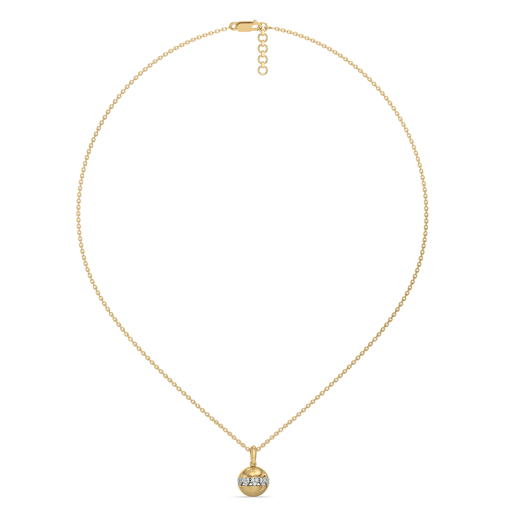 Eternal Heart Orbit - Lab Diamond Pendant Necklace