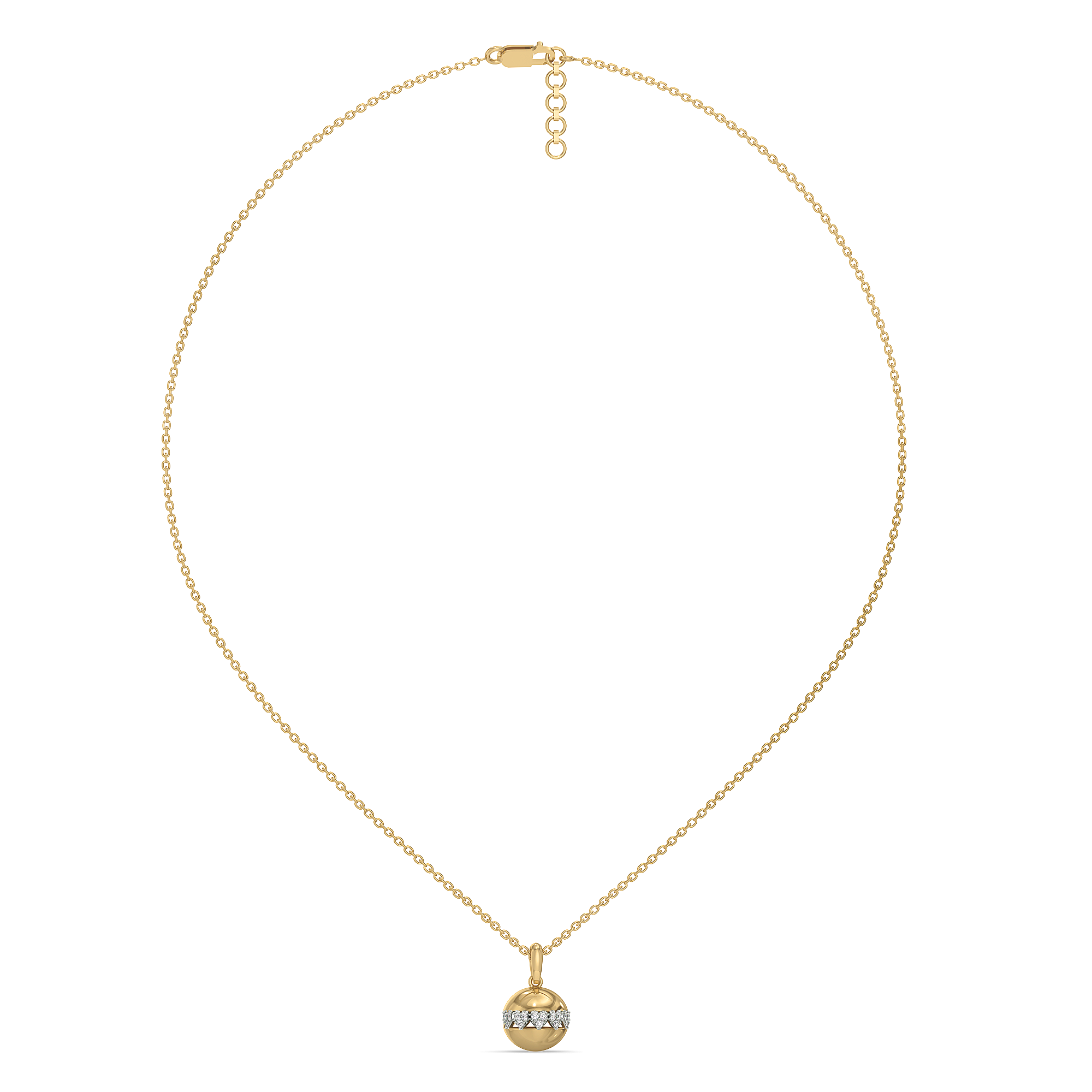 Eternal Heart Orbit - Lab Diamond Pendant Necklace