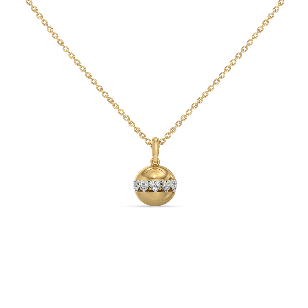 Eternal Heart Orbit - Lab Diamond Pendant Necklace