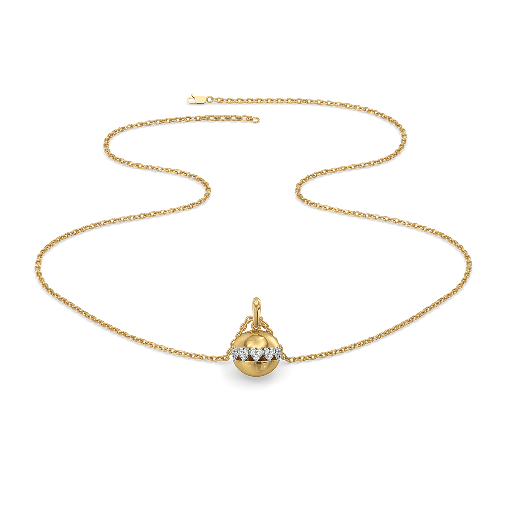 Eternal Heart Orbit - Lab Diamond Pendant Necklace