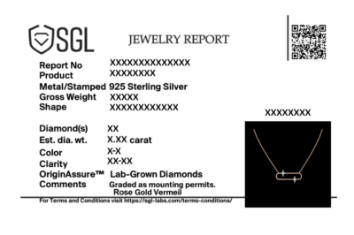Shooting Star - Lab Diamond Necklet Necklace
