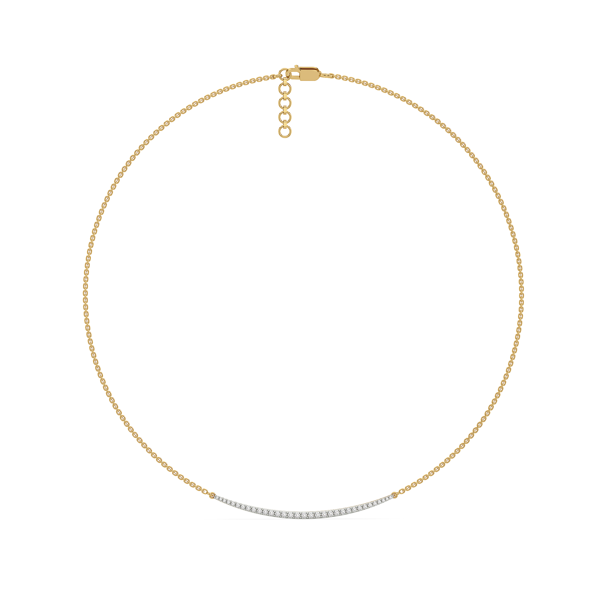 Classic Crescent - Lab Diamond Necklace Secondary image