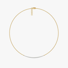 Classic Crescent - Lab Diamond Necklace