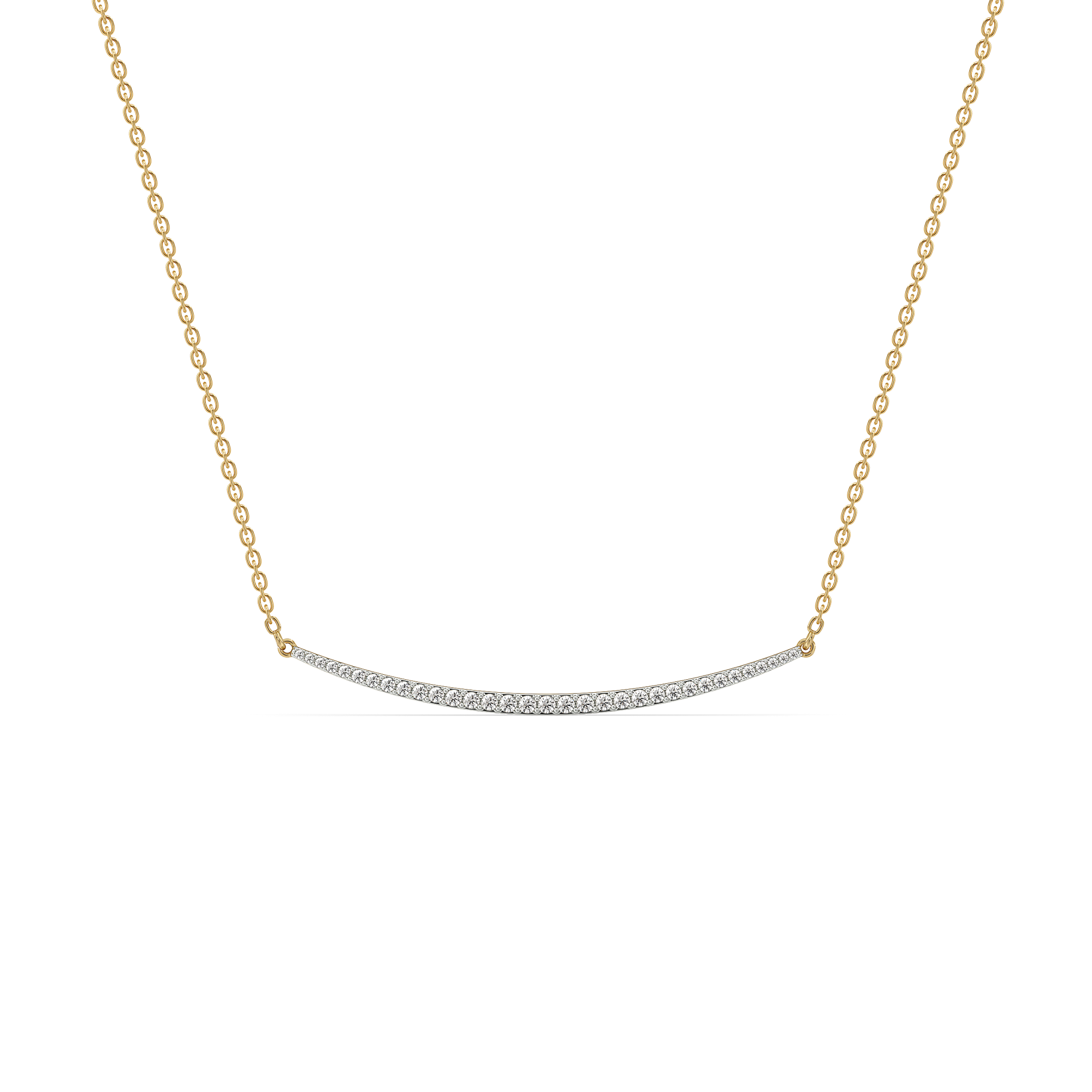 Classic Crescent - Lab Diamond Necklace Main image