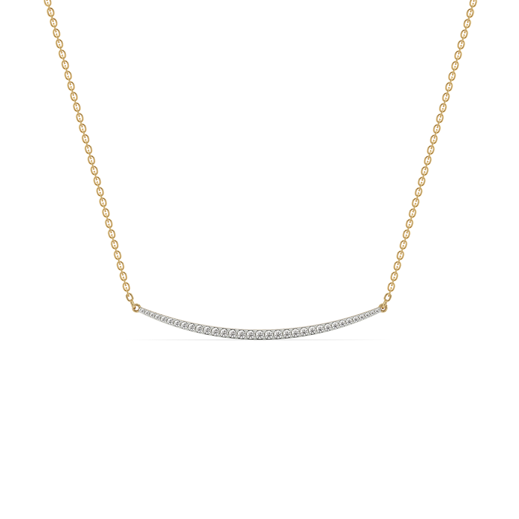 Classic Crescent - Lab Diamond Necklace