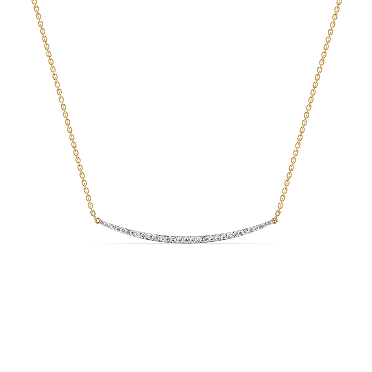 Classic Crescent - Lab Diamond Necklace