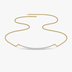 Classic Crescent - Lab Diamond Necklace