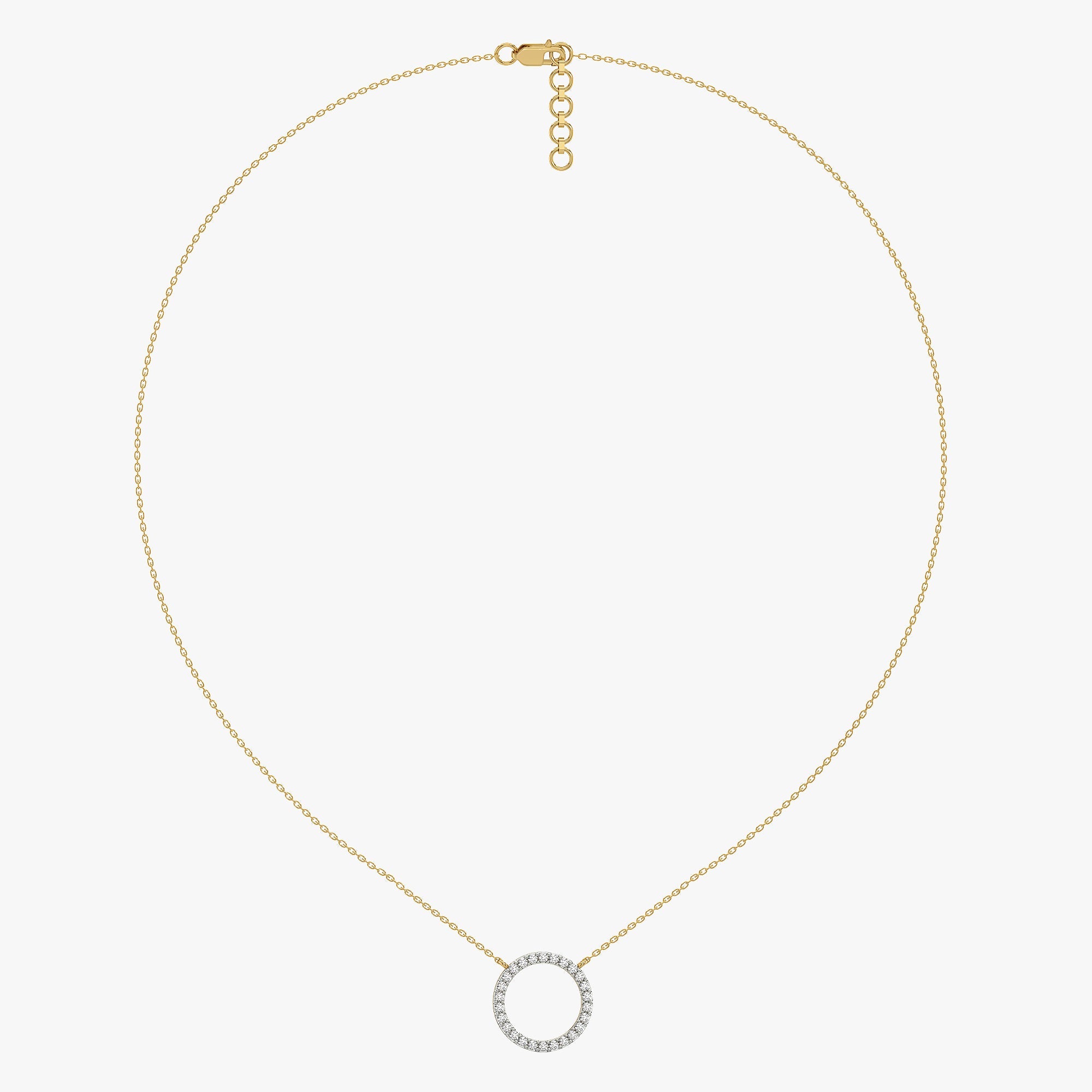 Halo - Lab Diamond Pendant Necklace