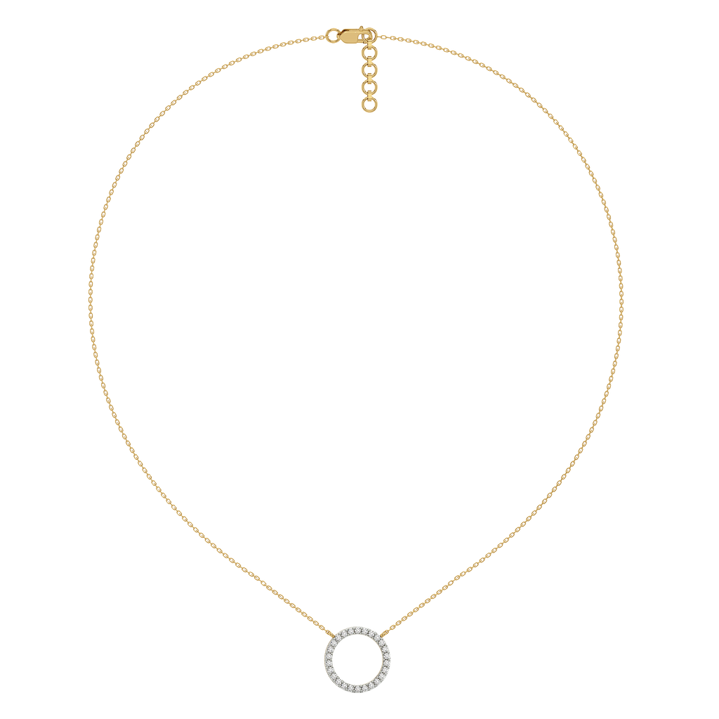 Halo - Lab Diamond Pendant Necklace