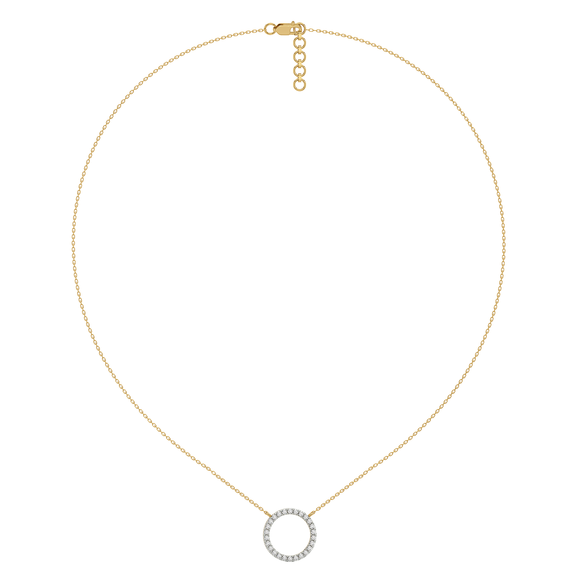 Halo - Lab Diamond Pendant Necklace