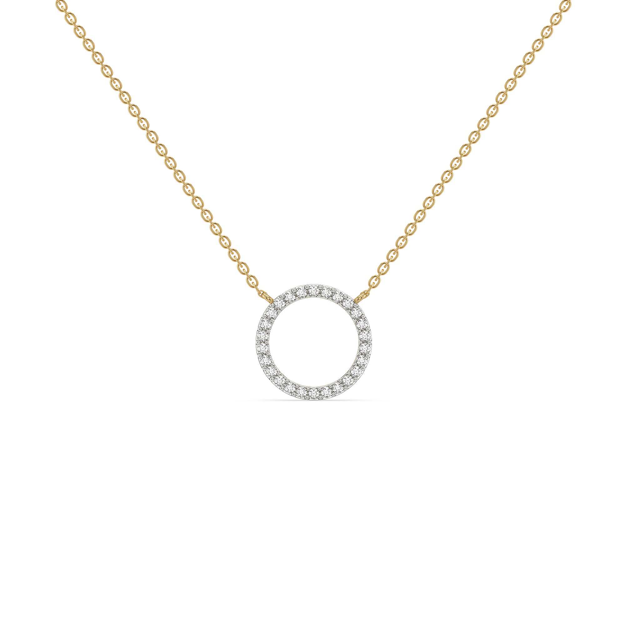 Halo - Lab Diamond Pendant Necklace Main image