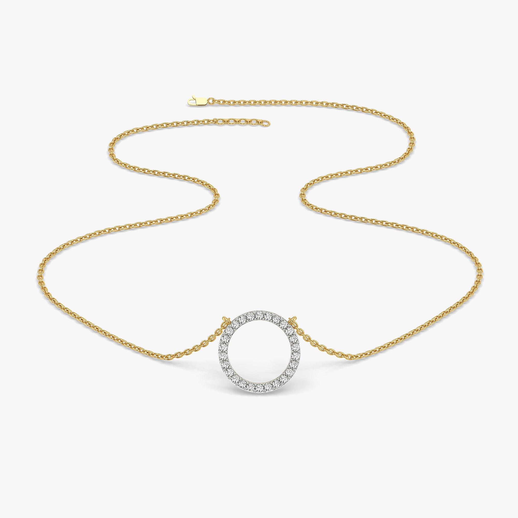 Halo - Lab Diamond Pendant Necklace