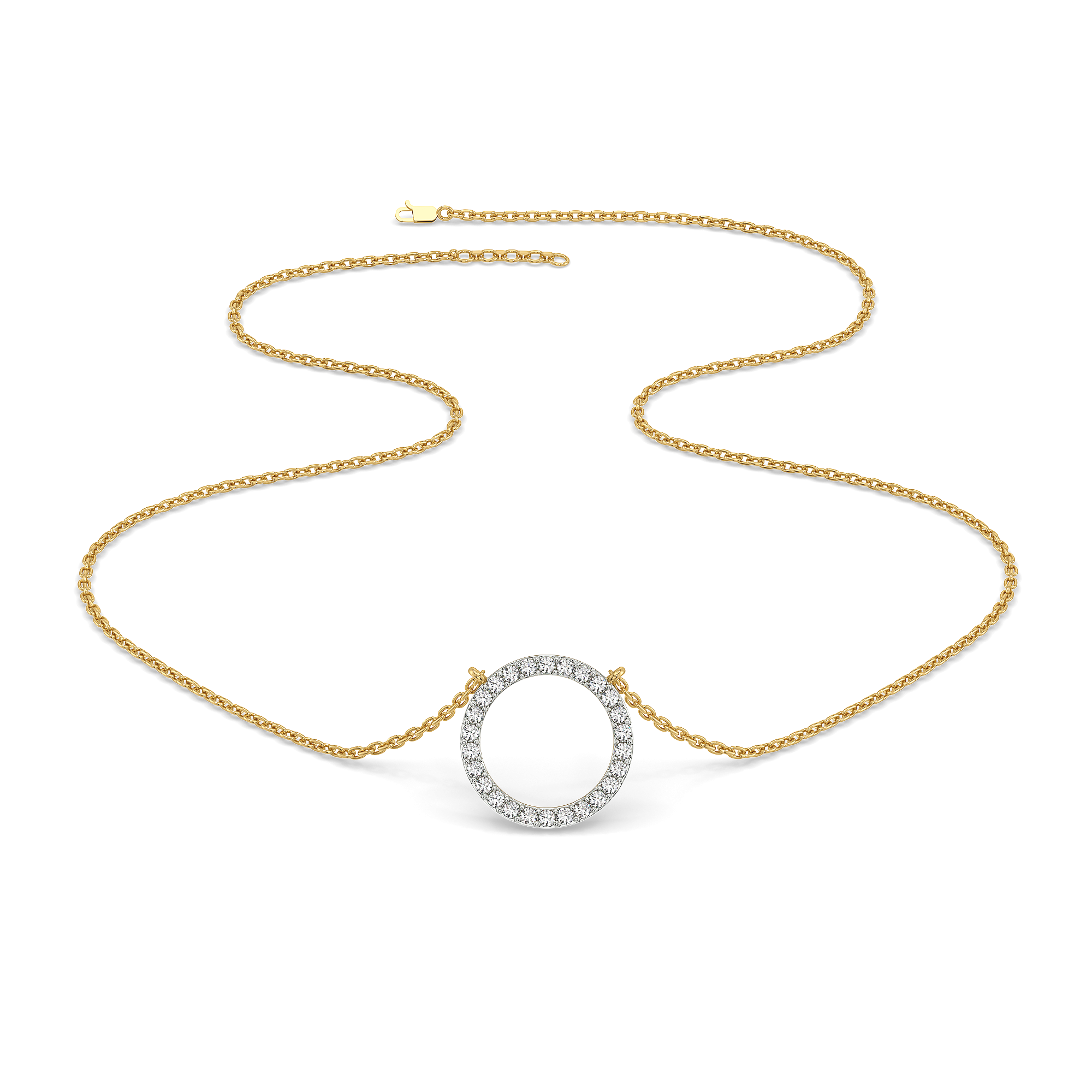 Halo - Lab Diamond Pendant Necklace