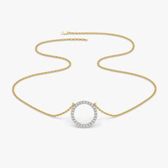 Halo - Lab Diamond Pendant Necklace