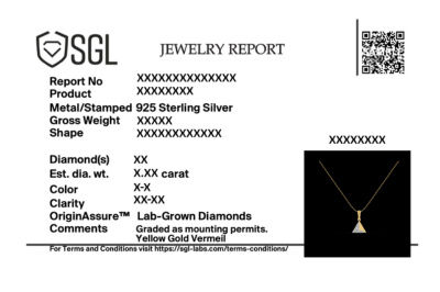Prism Point - Lab Diamond Pendant Necklace