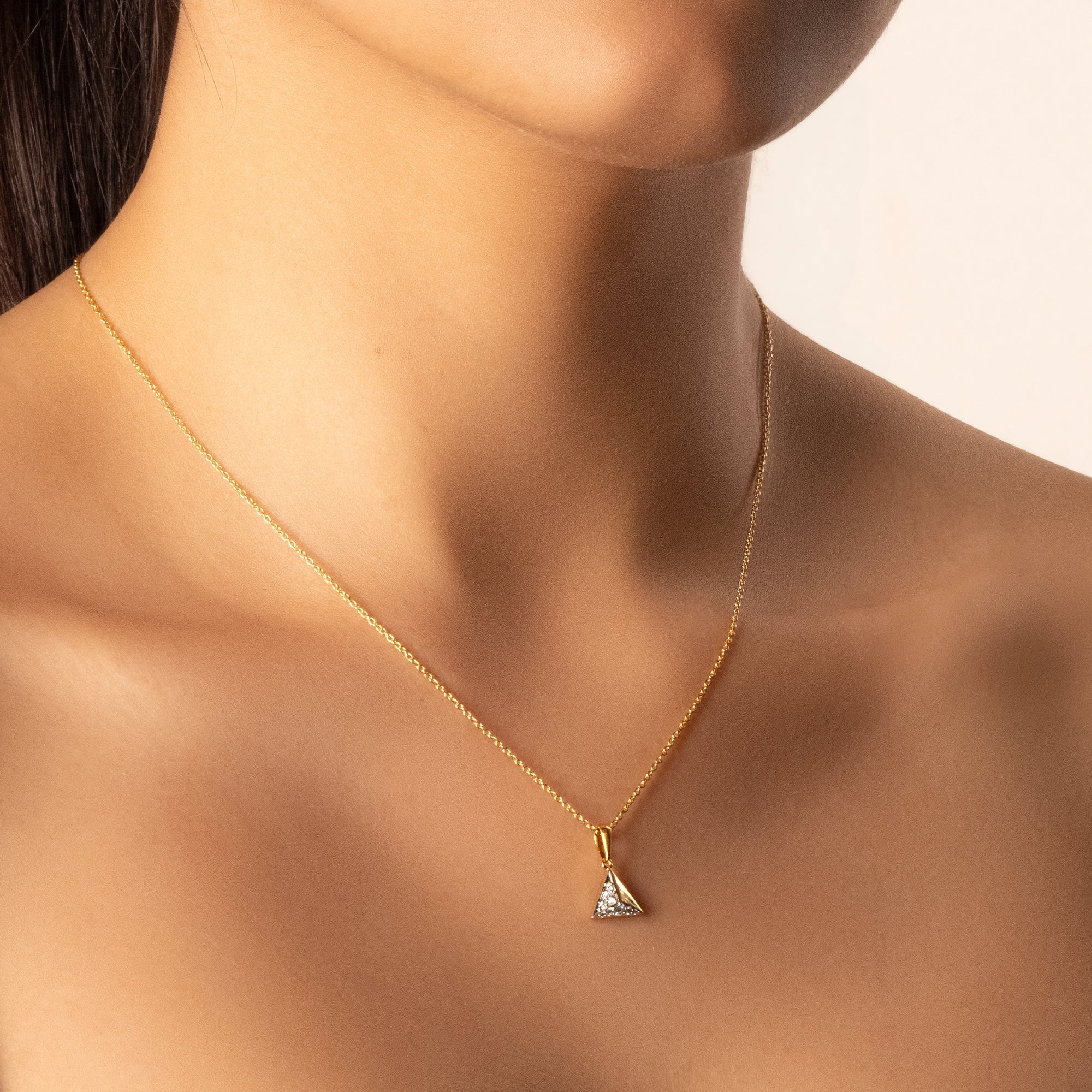 Prism Point - Lab Diamond Pendant Necklace Secondary image