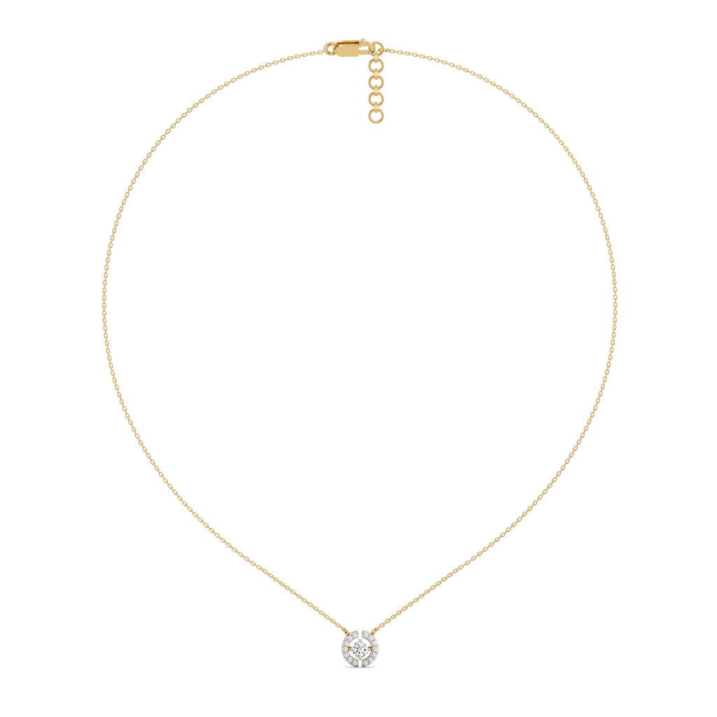 The Diamond Circle - Lab Diamond Solitaire Necklace