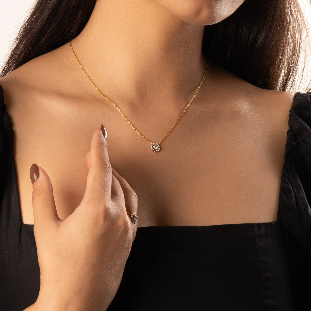 The Diamond Circle - Lab Diamond Solitaire Necklace