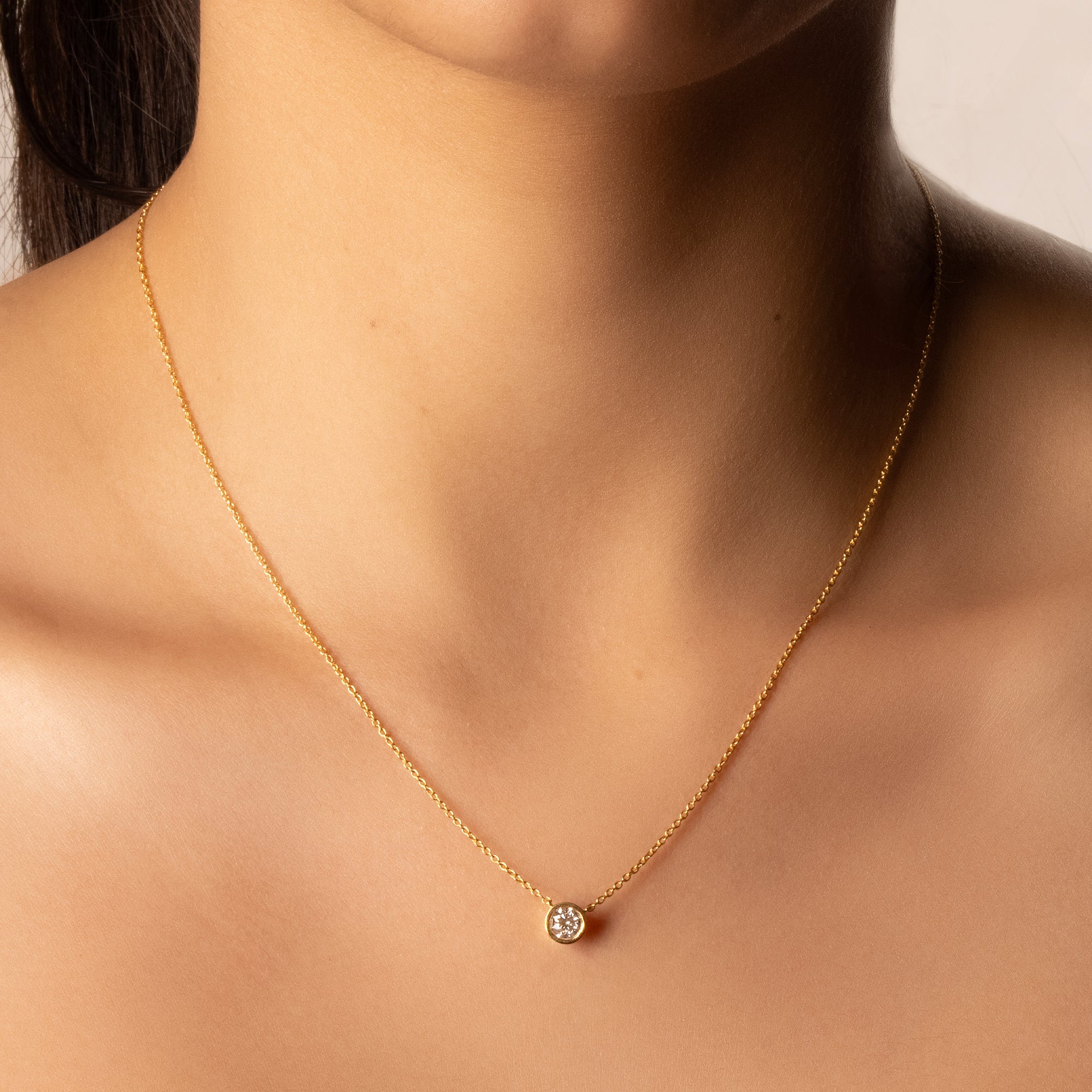 Eternal Shine - Lab Diamond Solitaire Pendant Necklace Secondary image