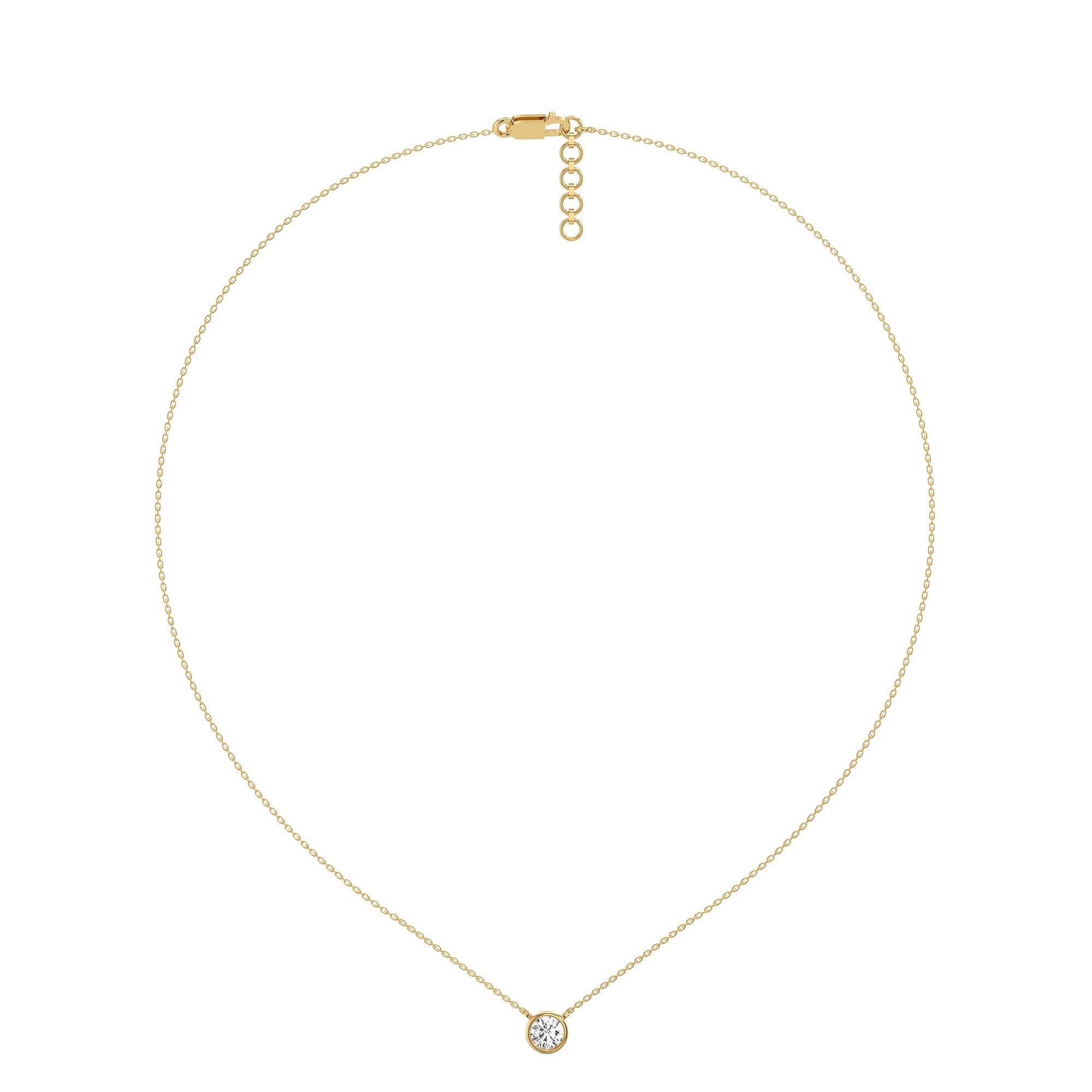 Eternal Shine - Lab Diamond Solitaire Pendant Necklace