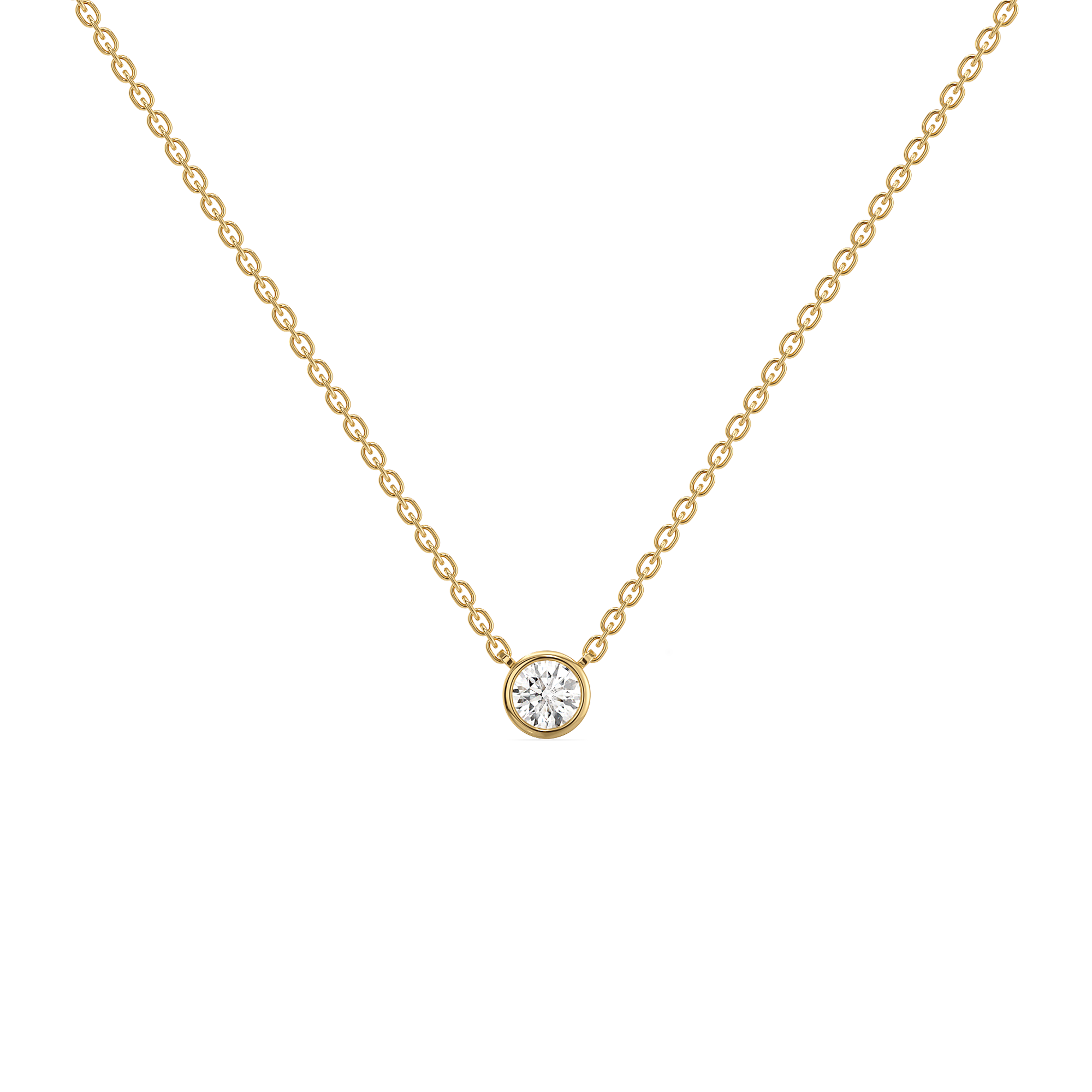 Eternal Shine - Lab Diamond Solitaire Pendant Necklace