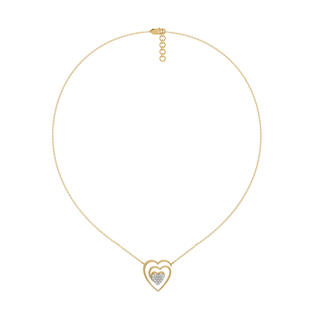 Timeless Loop - Lab Diamond Heart Necklace