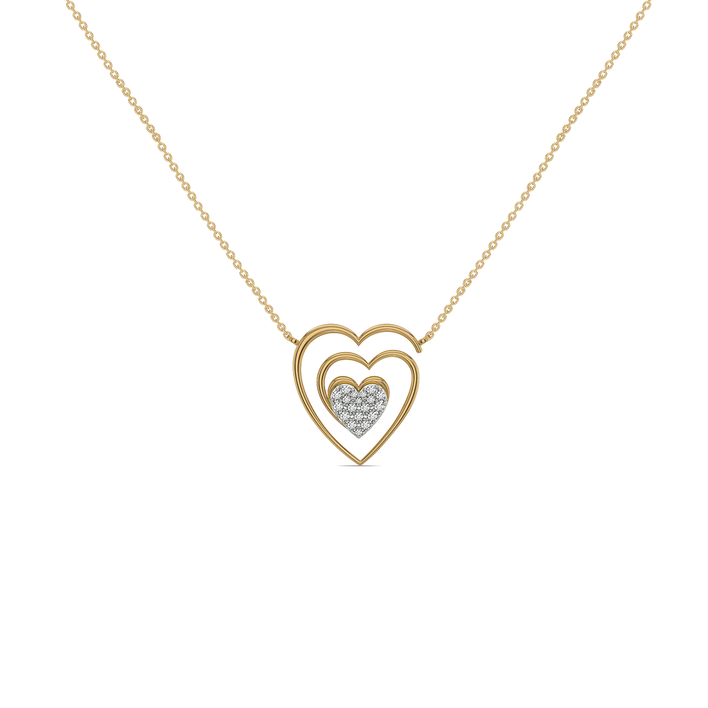 Timeless Loop - Lab Diamond Heart Necklace