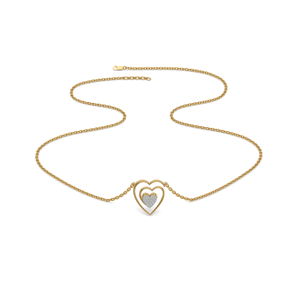 Timeless Loop - Lab Diamond Heart Necklace